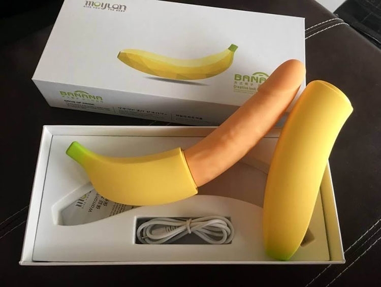 Dương vật giả ngụy trang quả chuối - Moylan Banana Vibrator