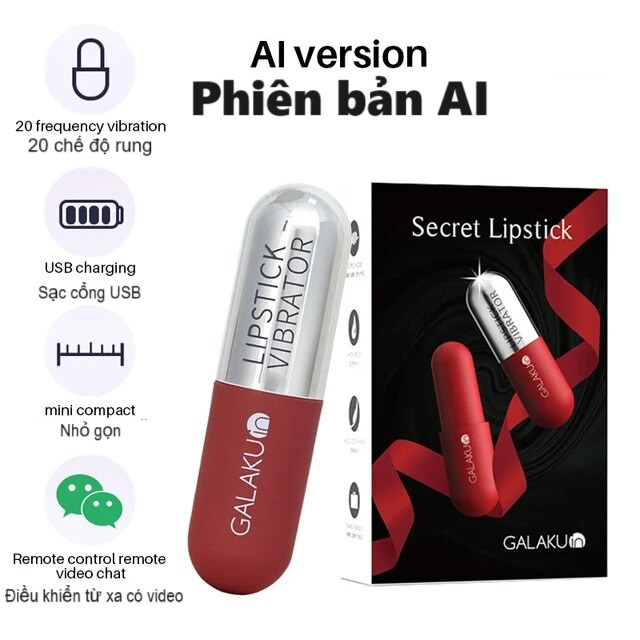 Son rung Secret Lipstick Galaku điều khiển qua APP