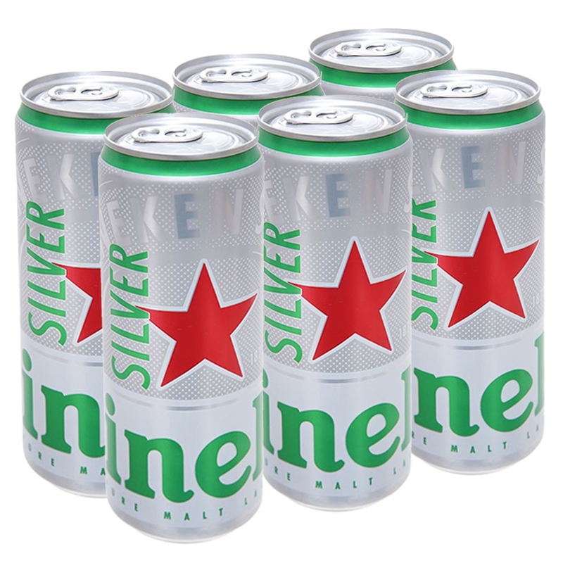 Bia Heineken Silver 330ml (4%) (Bạc)