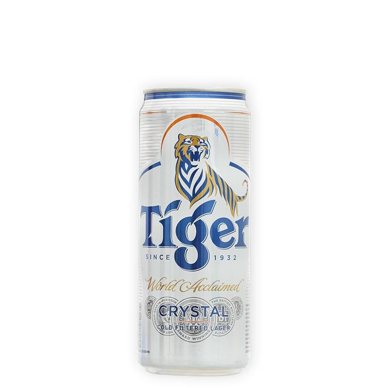 Bia Tiger Crystal 330ml (4.6%) (Bạc)