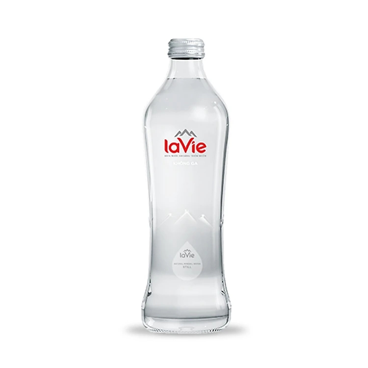 Nước Lavie 450ml (Không ga) - Chai thuỷ tinh