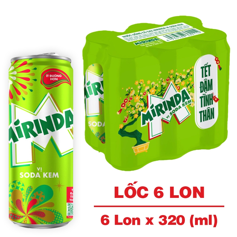 Nước ngọt Mirinda vị soda kem 320ml