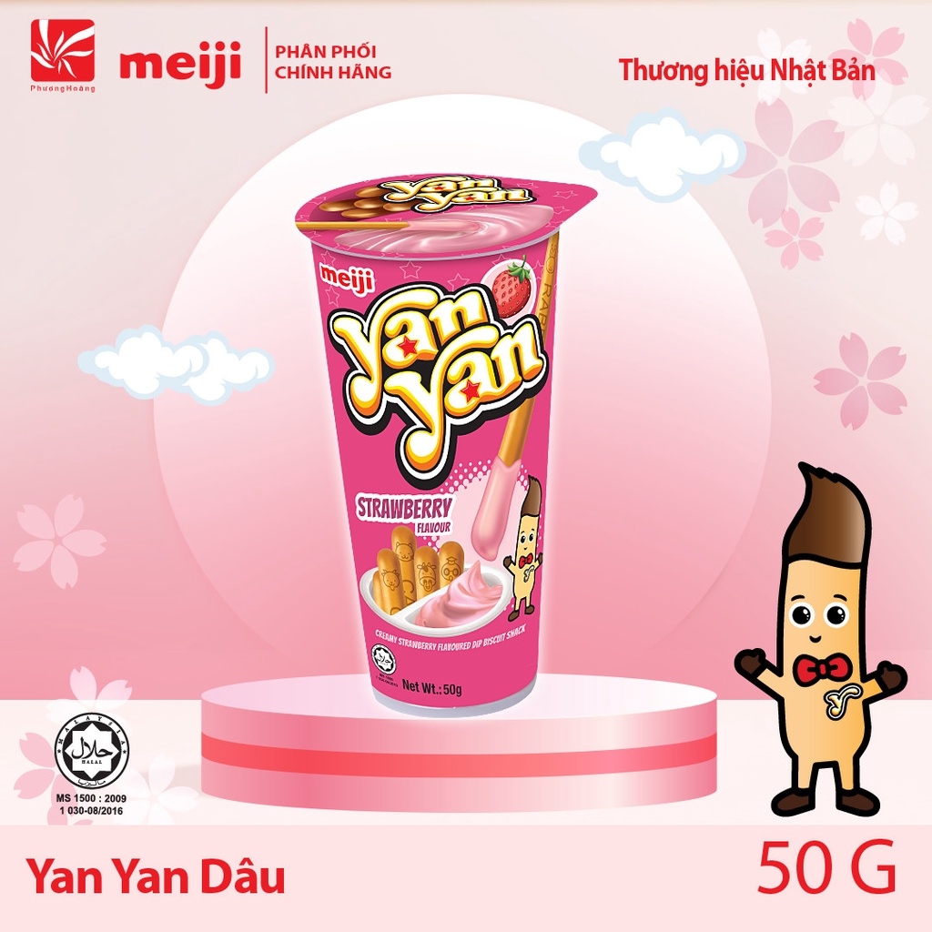 Bánh Que Chấm Yan Yan Socola/Dâu/Vanilla/Dâu & Socola/Dâu & Phô mai/Tiramisu 50g/44g Nhật Bản