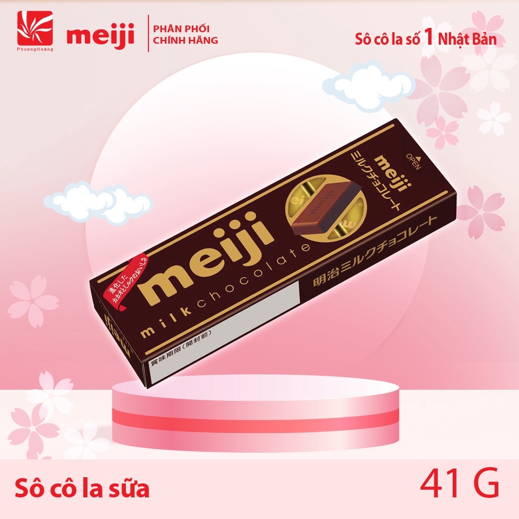 Socola Đen/Sữa Meiji Black/Milk Chocolate 41g*10 viên/120g*26 viên/50g*1 thanh Nhật Bản