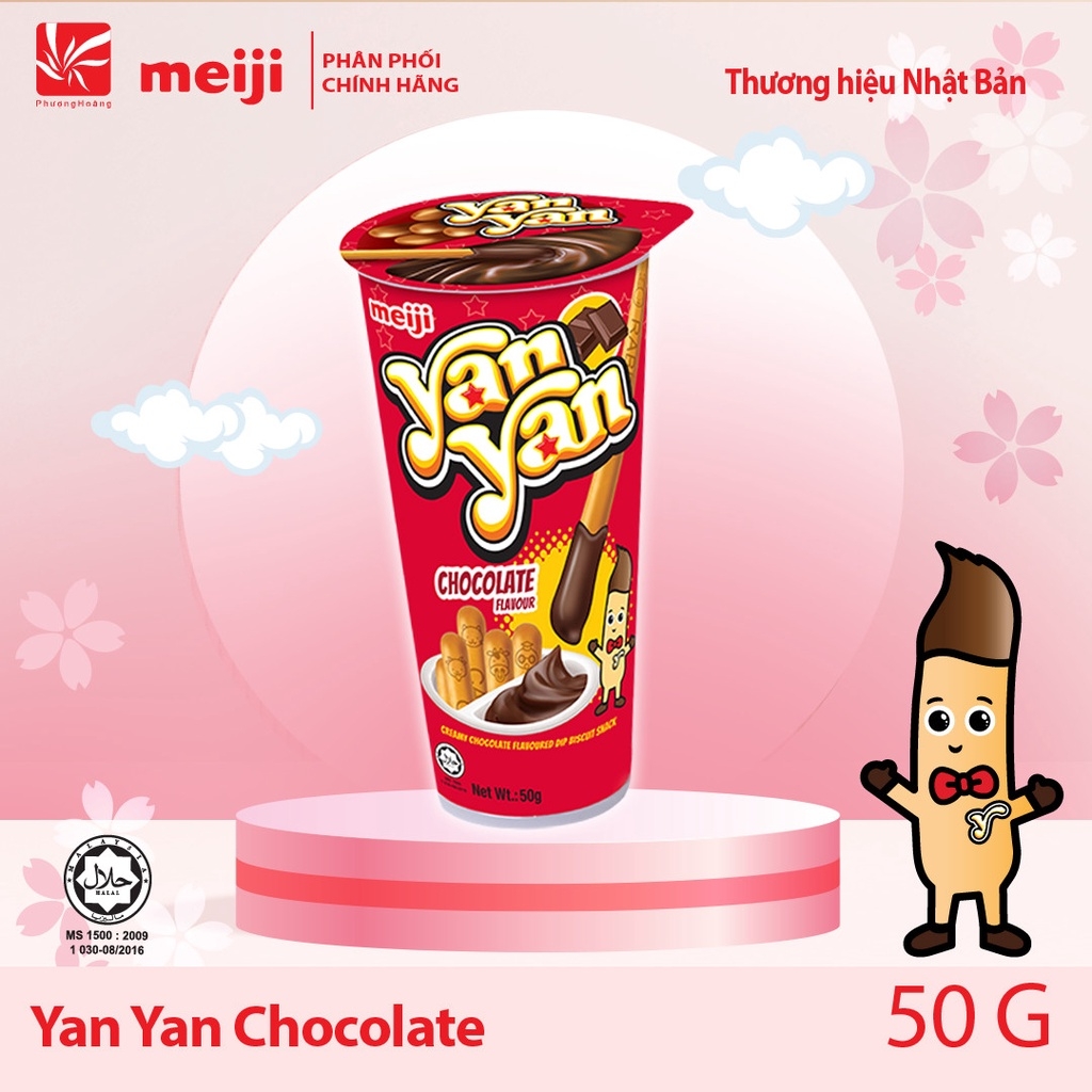 Bánh Que Chấm Yan Yan Socola/Dâu/Vanilla/Dâu & Socola/Dâu & Phô mai/Tiramisu 50g/44g Nhật Bản