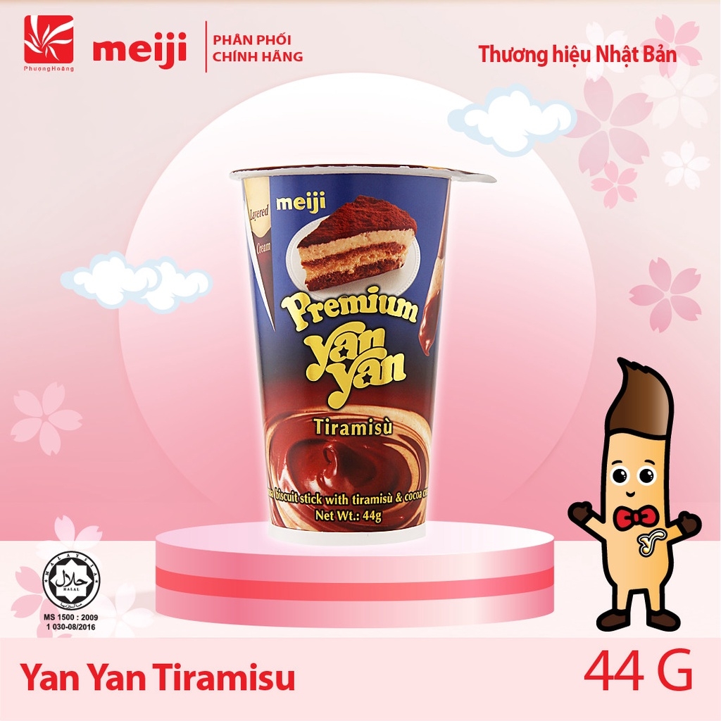 Bánh Que Chấm Yan Yan Socola/Dâu/Vanilla/Dâu & Socola/Dâu & Phô mai/Tiramisu 50g/44g Nhật Bản