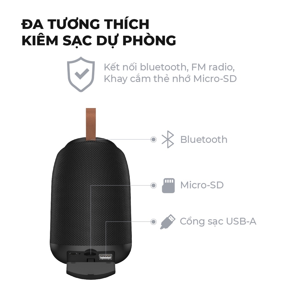 [Hàng Likenew/ Box thay thế] Loa di động bluetooth BTS-061