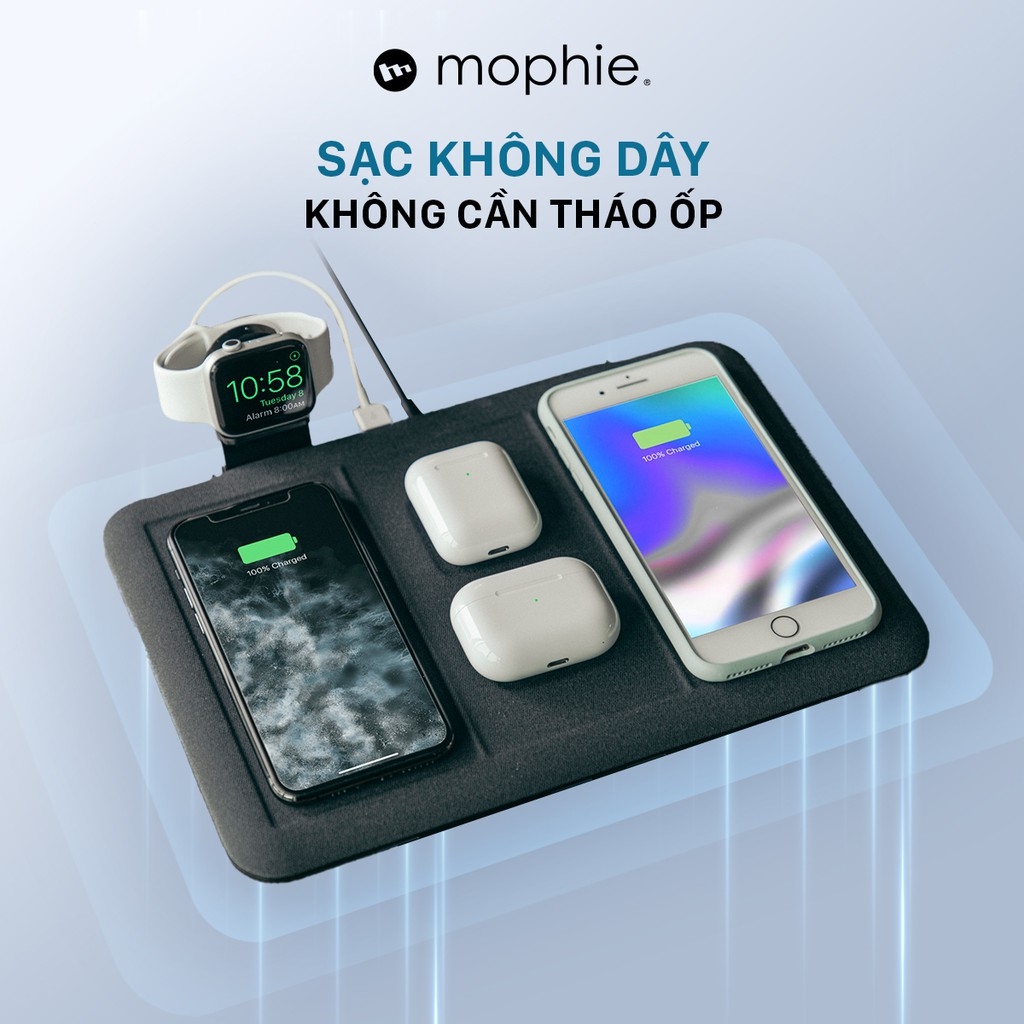 Đế sạc không dây Mophie 4in1