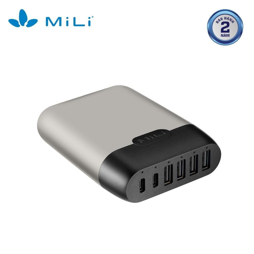 Sạc MiLi 6 cổng 60W PD 30W Station III - HC-H60-C