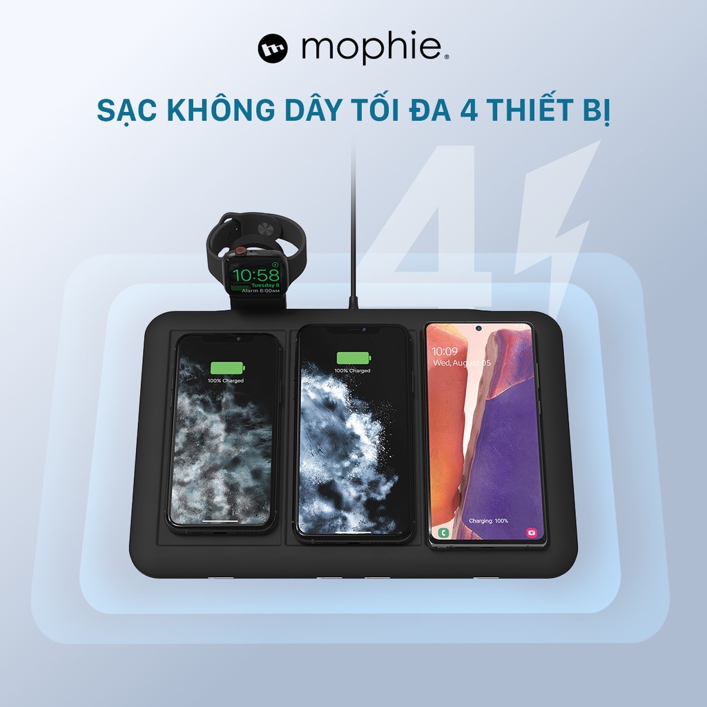 Đế sạc không dây Mophie 4in1