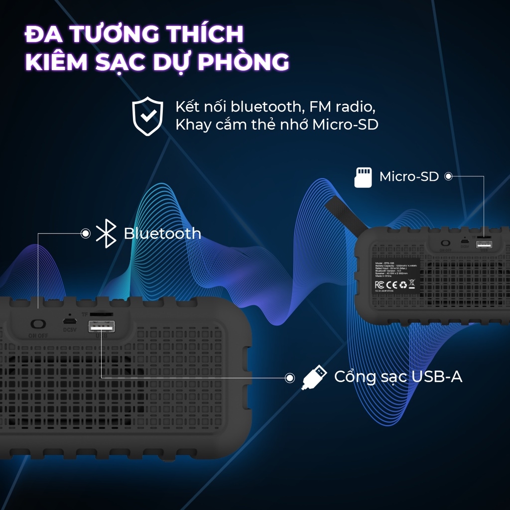 Loa di động Energizer BTS-106