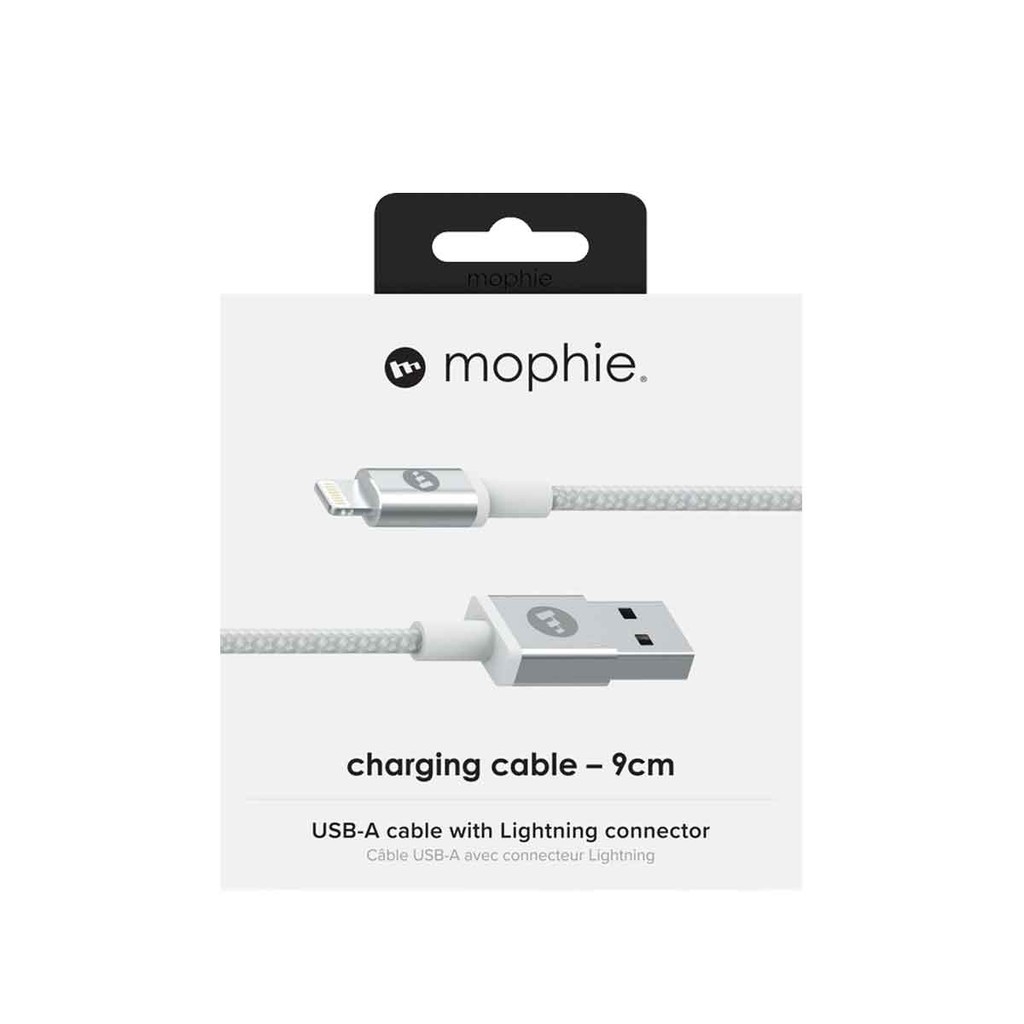 Cáp USB-A to Lightning Mophie 9cm