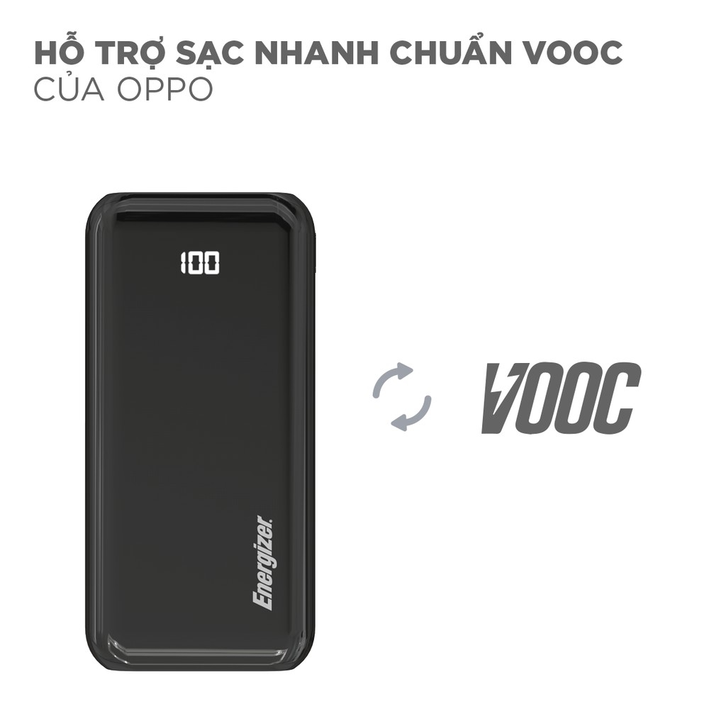 Sạc dự phòng Energizer 20,000mAh /37V - UE20011PQ