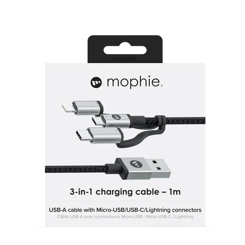 Cáp Tri-Trip Mophie 1M