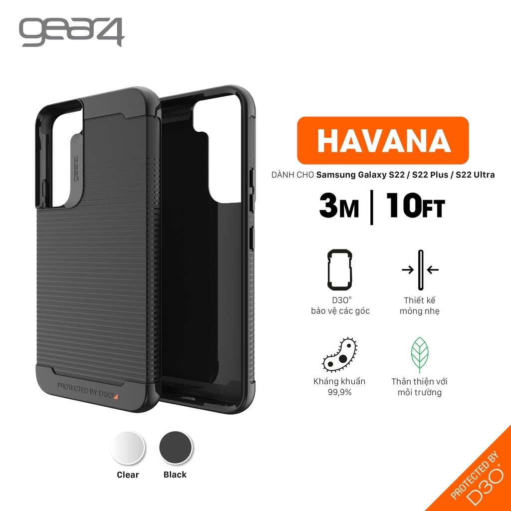 Ốp lưng Samsung Galaxy S22 series - Gear4 Havana