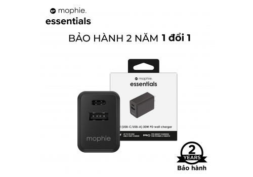 Sạc mophie Essentials PD 30W 1A1C