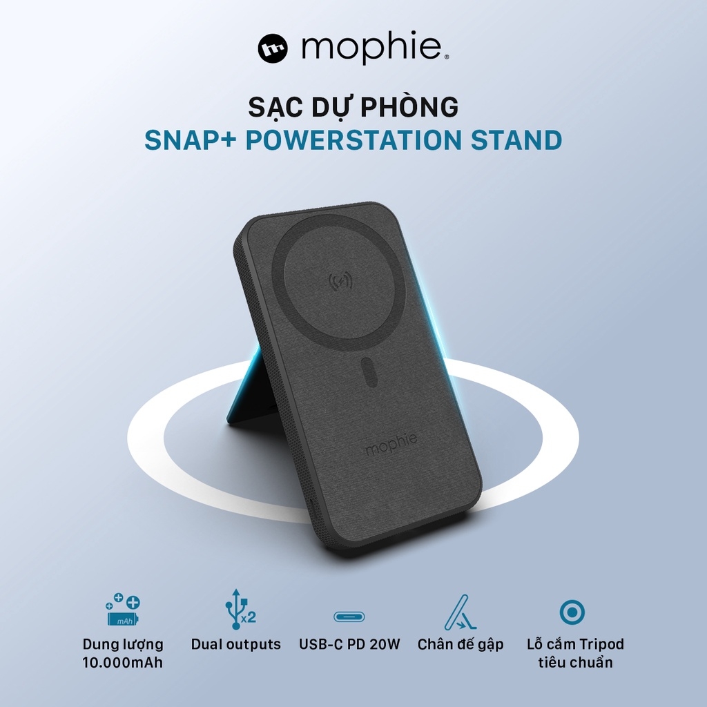 Sạc dự phòng Mophie Snap+ Powerstation Stand 10,000mAh