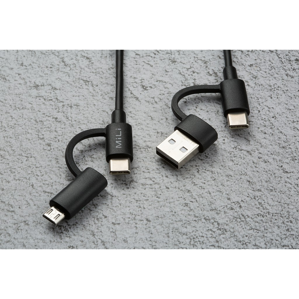 Cáp 4 trong 1 Micro USB-USB-A-Type C MiLi HX-L41