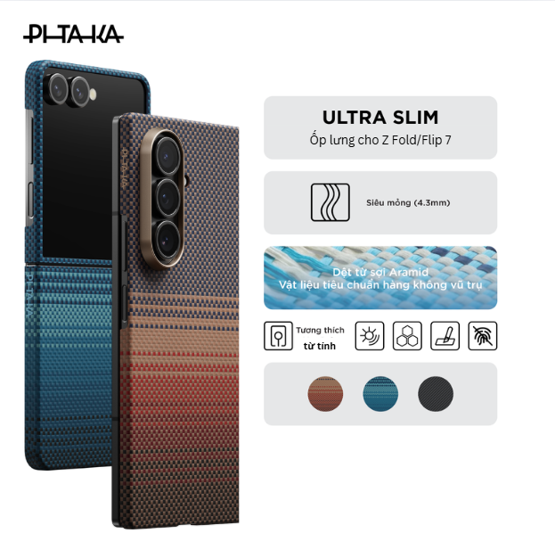 Ốp lưng Samsung Z Fold7 / Z Flip7 - PITAKA Ultra-Slim