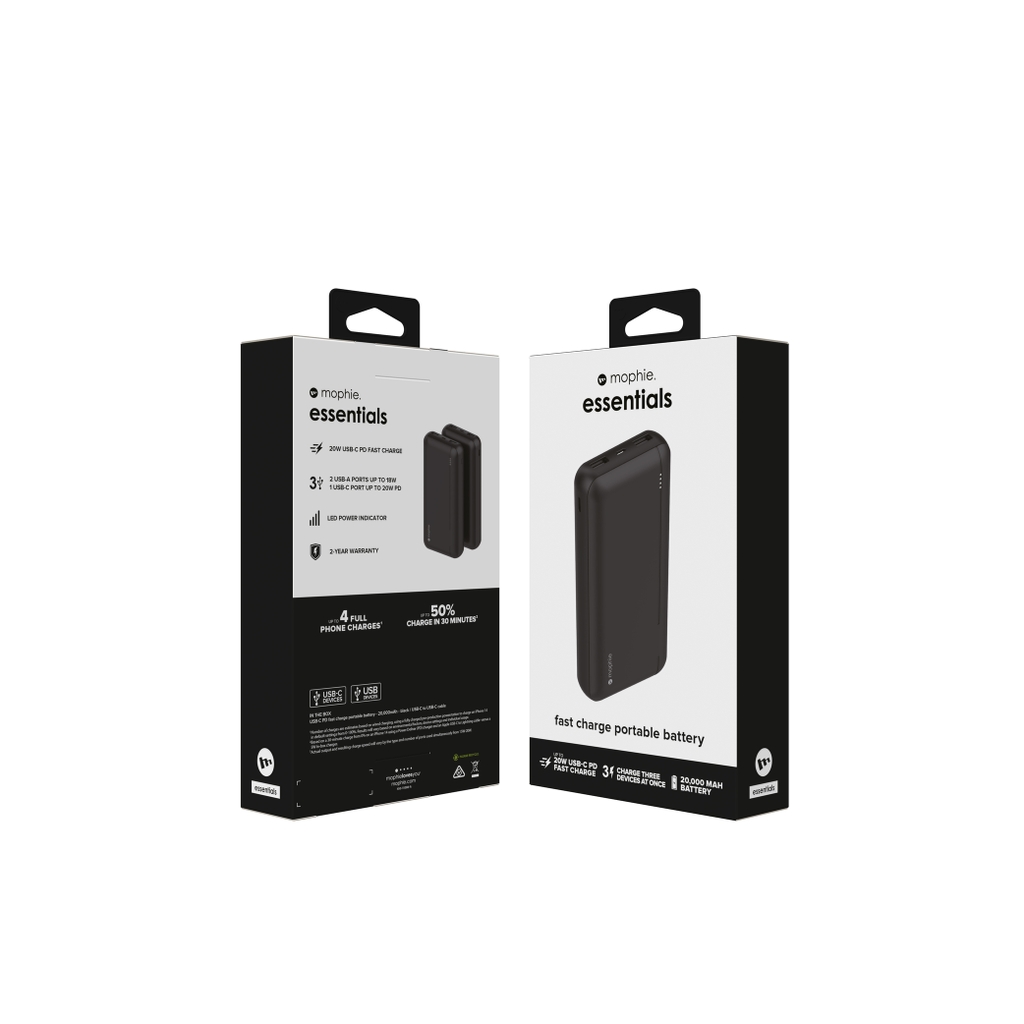 Sạc dự phòng mophie Essentials powerstation 20,000mAh