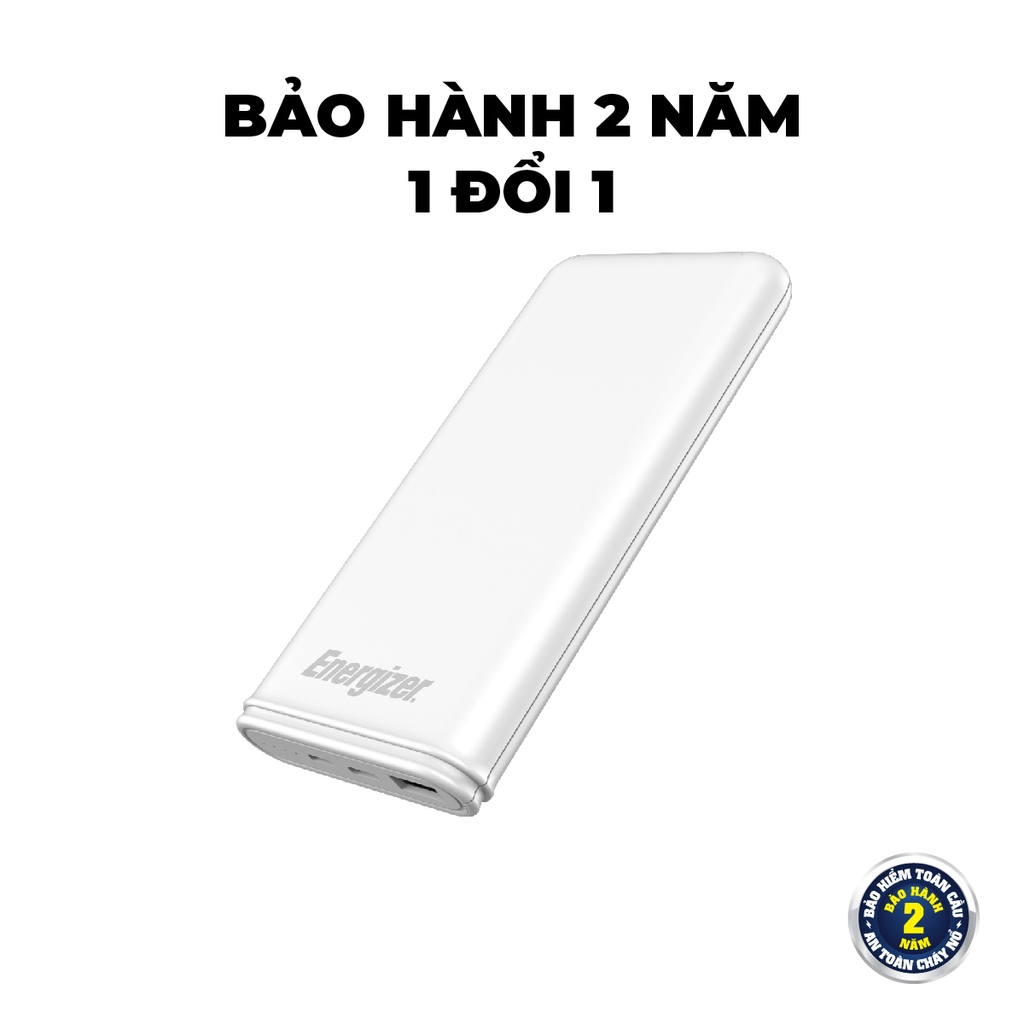 Sạc dự phòng Energizer 10,000mAh /37V Li-Polymer - UE10026BK