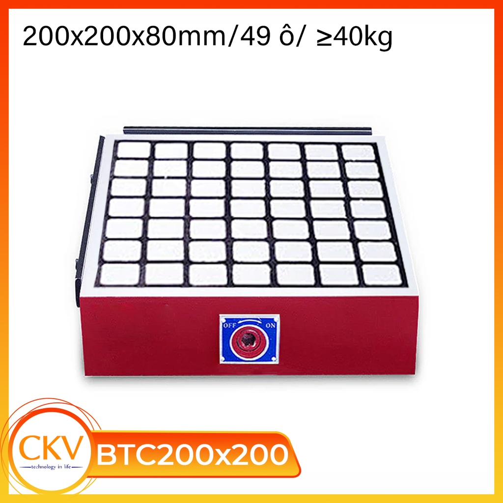 Bàn từ cơ 200x200 dùng trong gia công chính xác