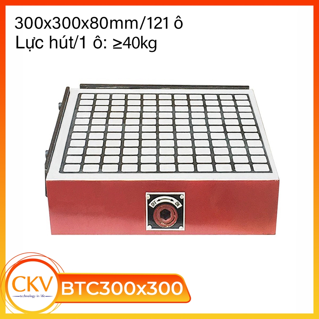 Bàn từ cơ 300x300 cao cấp cho máy phay CNC