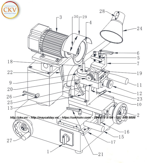 Máy mài chíp phay, tiện MRCM MR-M3 chuyên dụng