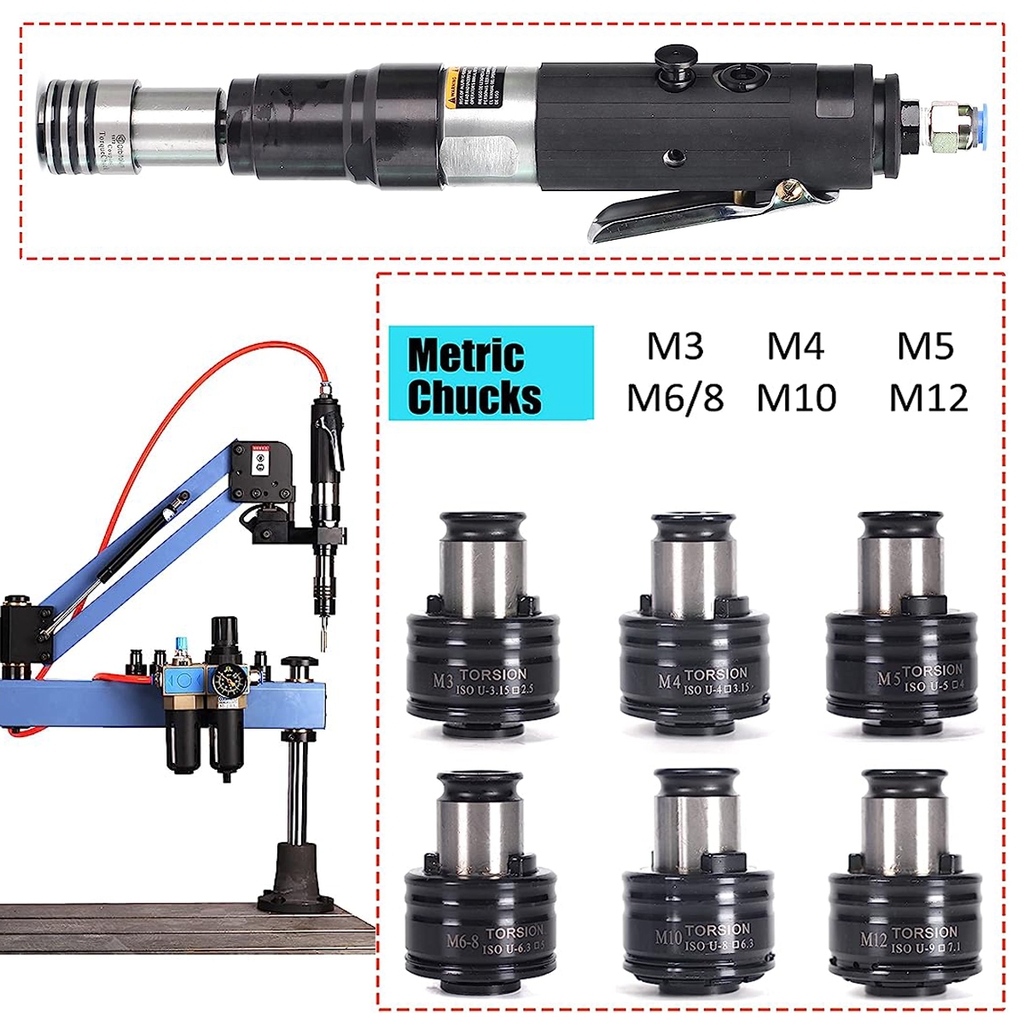 Máy taro tay cần cổ xoay khí nén CKV-M16K