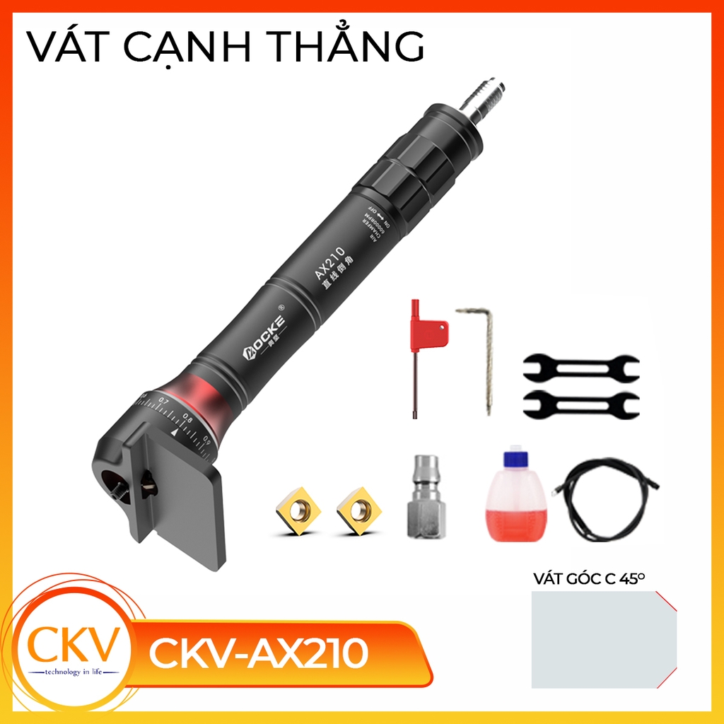 Bút vát mép cầm tay mini khí nén CKV-AX207S/CKV-AX207/CKV-AX210