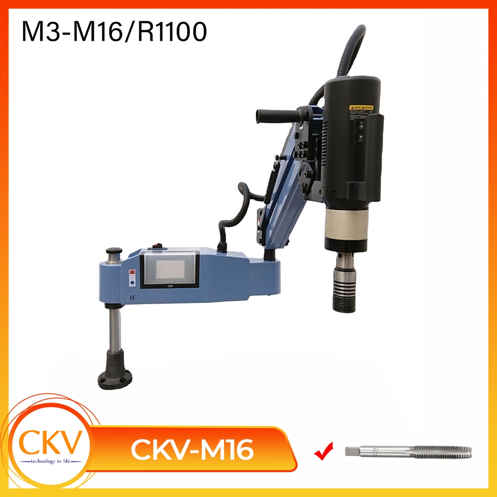 Máy taro cần điện M3-M16 CKV-M16 cảm ứng/động cơ servo