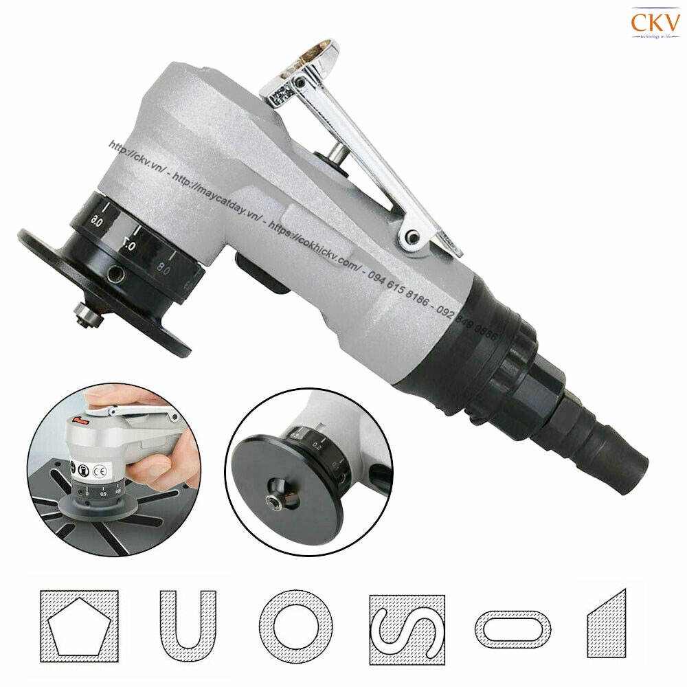 Máy vát mép cầm tay mini C0.1-C1.5 CKV-1607VM Đen/Bạc