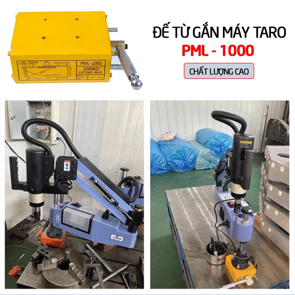 Đế từ nam châm vĩnh cửu gắn máy taro PML-1000