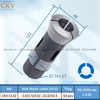 Collet gá kẹp loại tròn