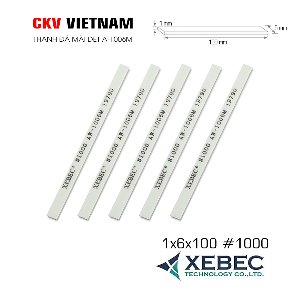 Thanh đá mài XEBEC A-1006M 1x6x100 #220-#1200 Japan