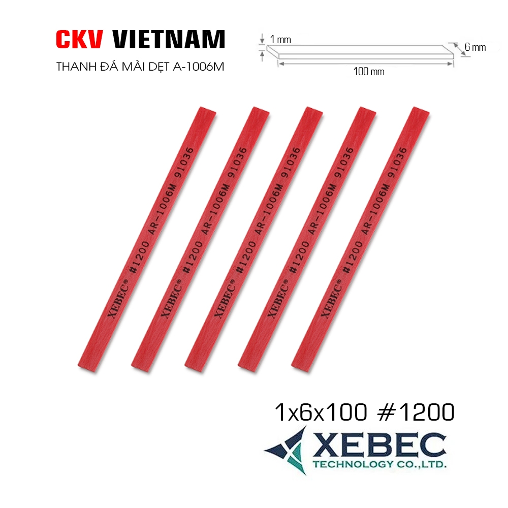 Thanh đá mài XEBEC A-1006M 1x6x100 #220-#1200 Japan