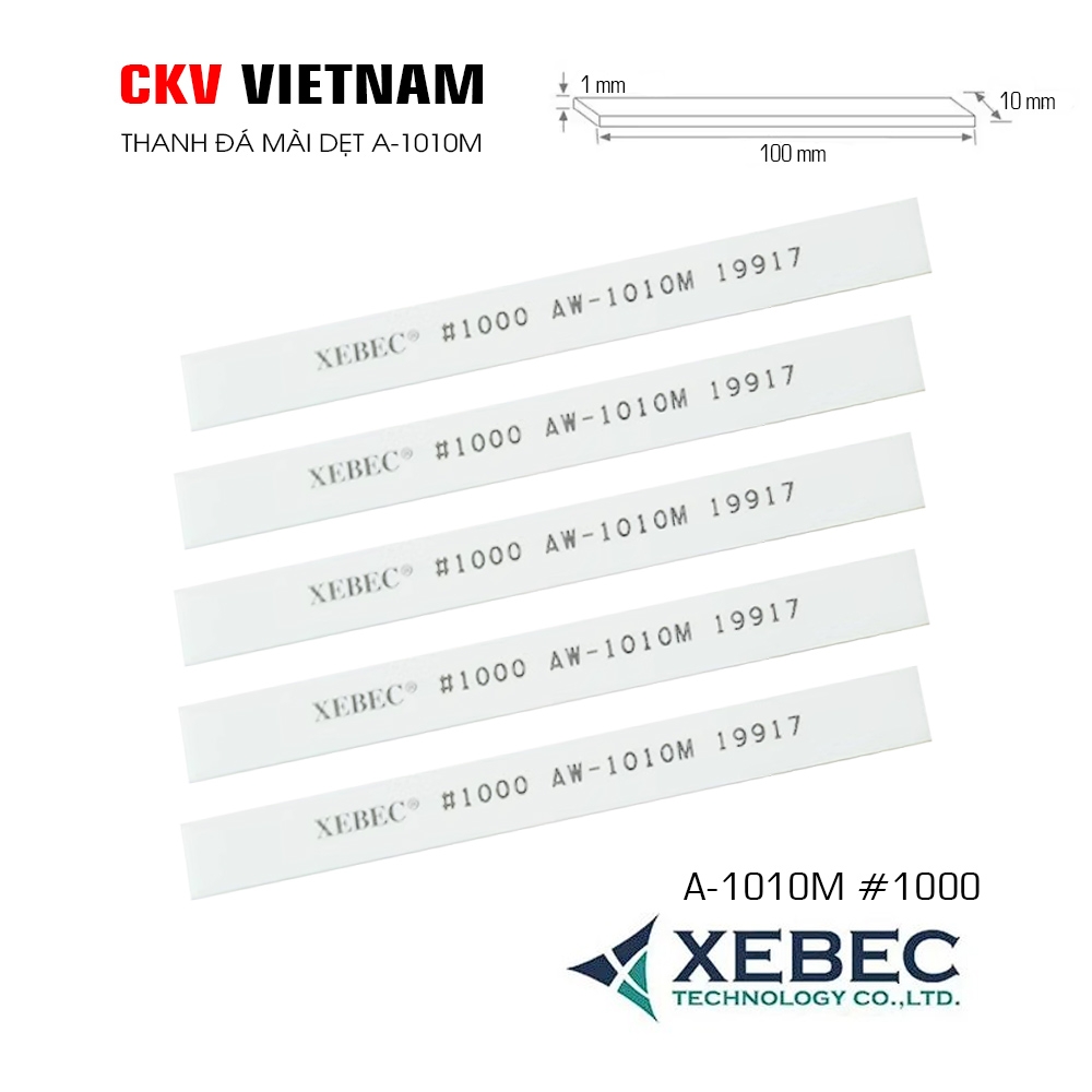 Thanh đá mài XEBEC A-1010M 1x10x100 #220-#1200 Japan