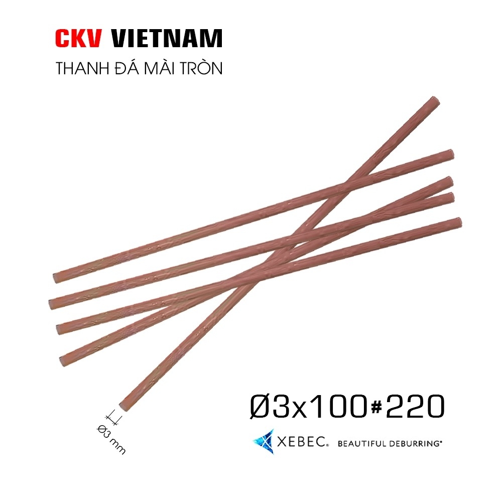 Thanh đá mài XEBEC Ø3x100 #180-#1200 Japan