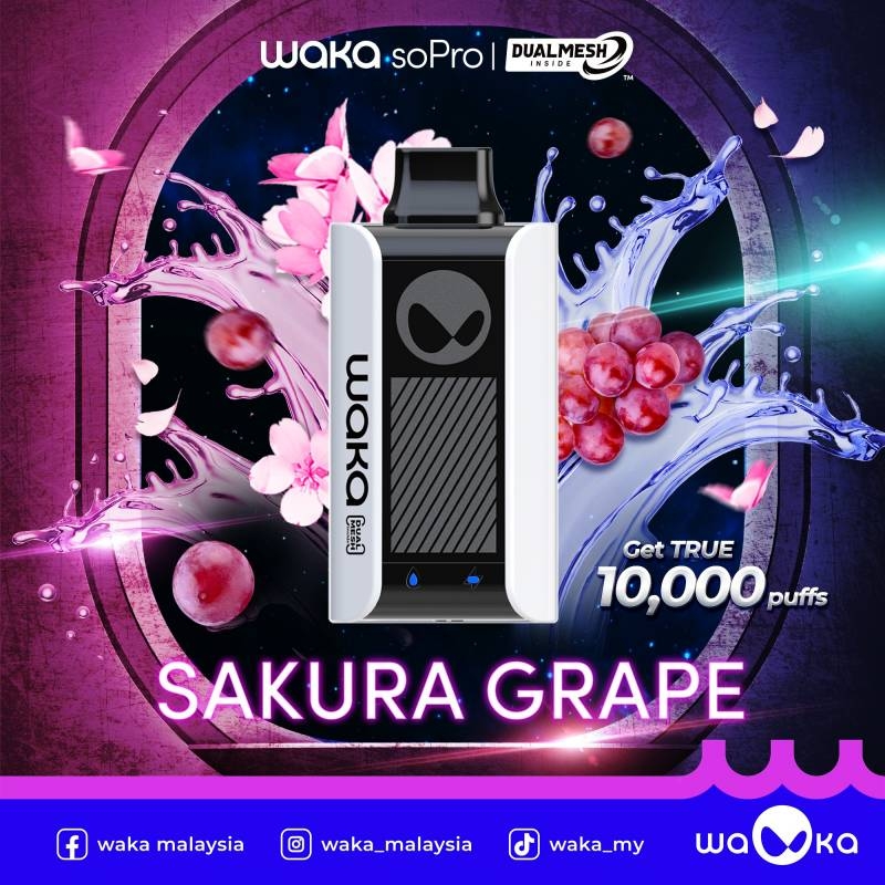 WAKA soPro Dual Mesh PA10000 Empowered By RELX Puffs Disposable Vape | Vape Pod 1 lần có sạc