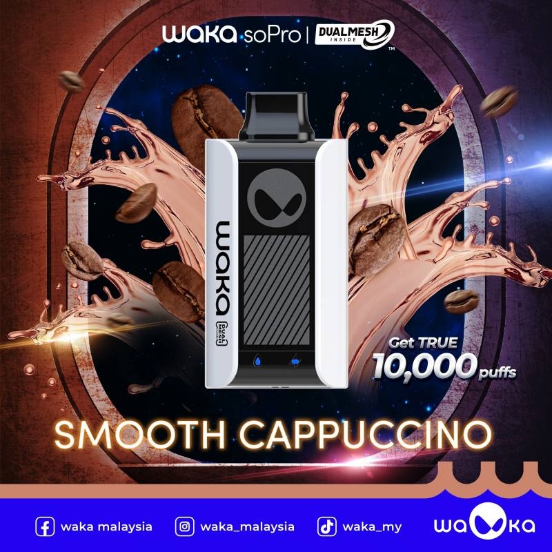 WAKA soPro Dual Mesh PA10000 Empowered By RELX Puffs Disposable Vape | Vape Pod 1 lần có sạc