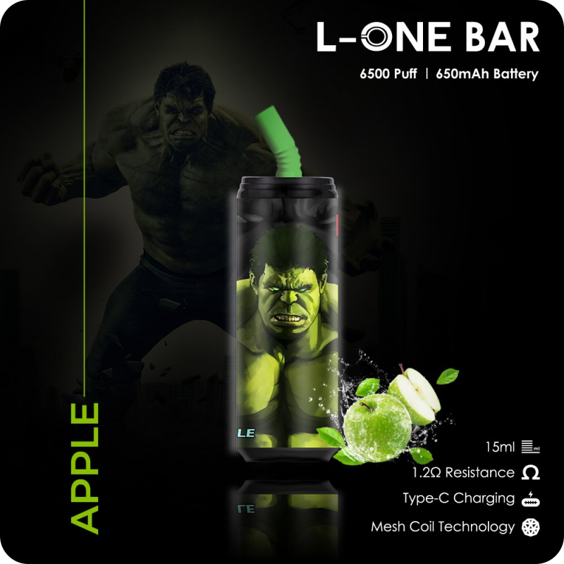 L-ONE BAR 6500 puffs 13 vị | 3%-5% | 15ml | 650mAh | USB Type C | Disposable Vape | vapeland.vn