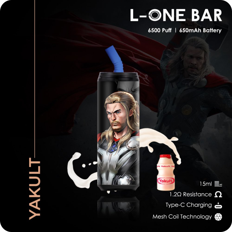 L-ONE BAR 6500 puffs 13 vị | 3%-5% | 15ml | 650mAh | USB Type C | Disposable Vape | vapeland.vn