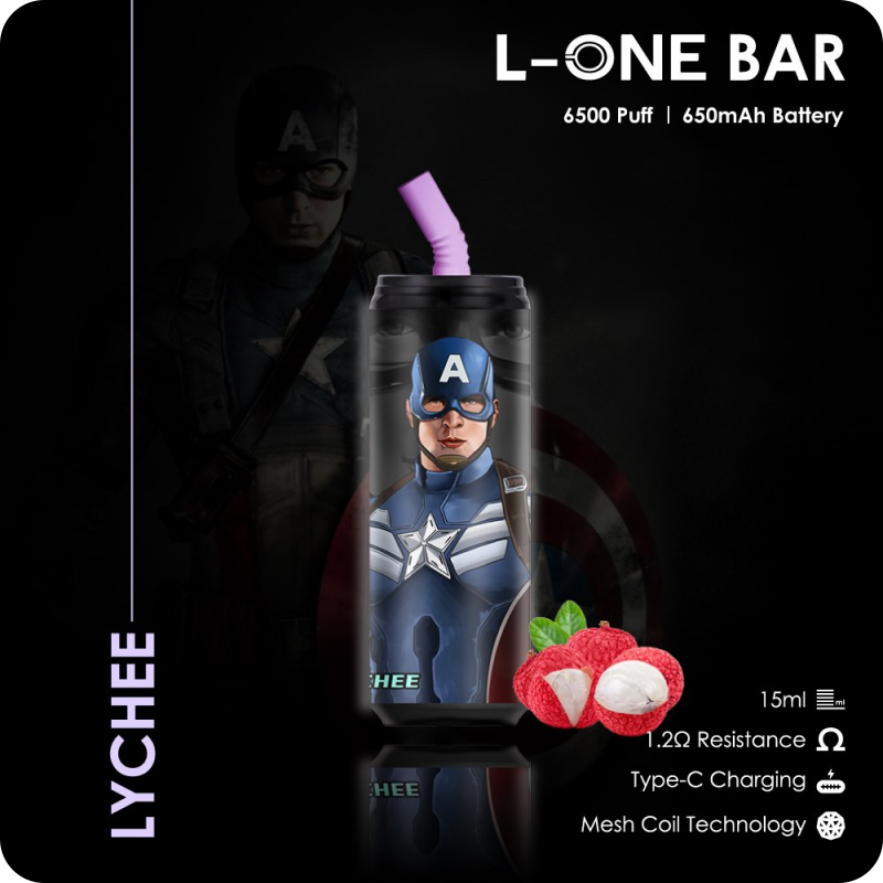 L-ONE BAR 6500 puffs 13 vị | 3%-5% | 15ml | 650mAh | USB Type C | Disposable Vape | vapeland.vn