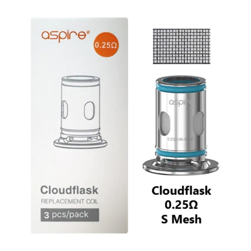 Aspire Cloudflask | 0.25Ω (40-50W) Mesh Coils ( 3pcs/Pack )