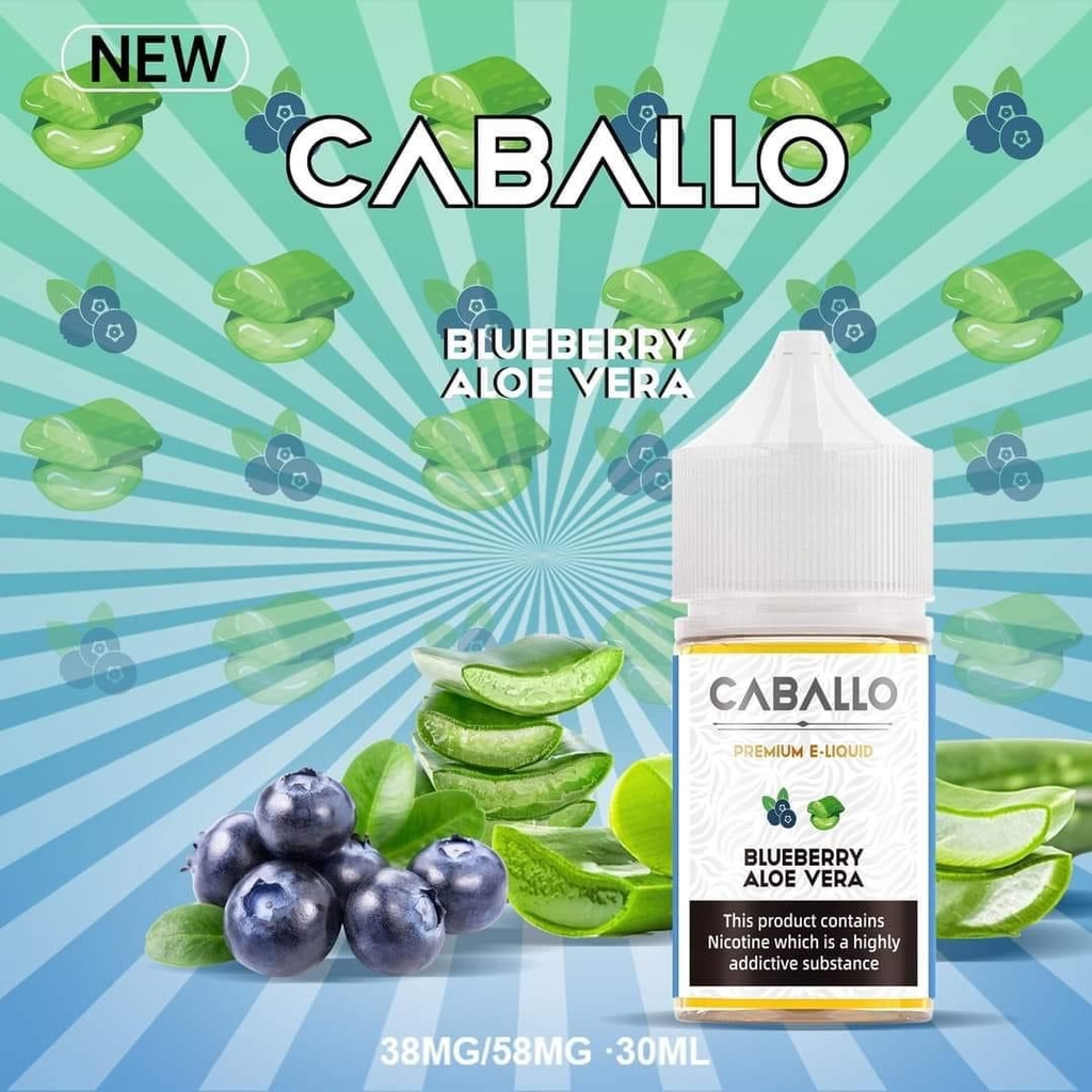 CABALLO Ejuice Saltnic | Blueberry Aloe Vera - Việt Quất Lô Hội