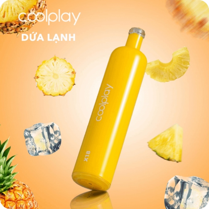 Dứa lạnh Pineapple Ice Coolplay X18 1800 puff / 6ml / 5% (50mg) / 1000mAh