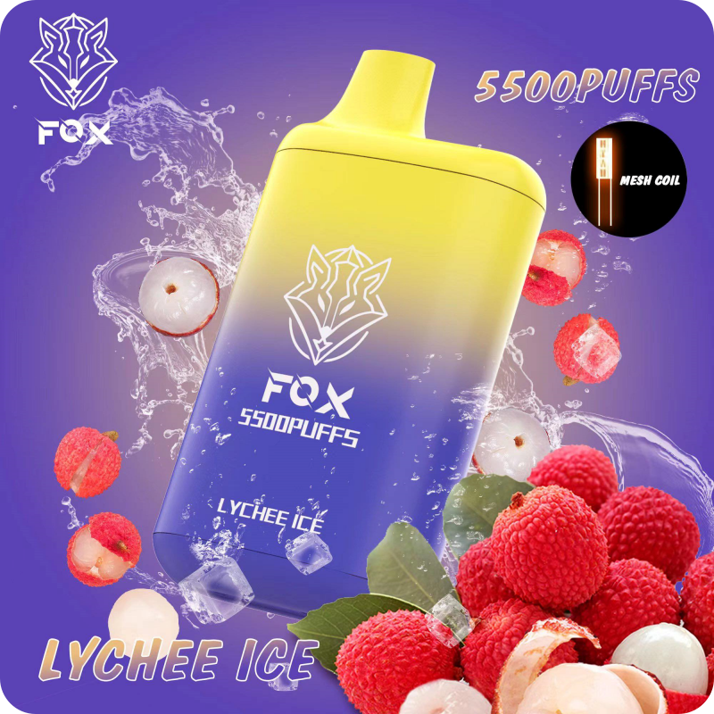 FOX Pod 15 vị 5500 hơi Disposable Vape / 15ml / 5% (50mg) / 550mAh - Type C / Mesh Coil