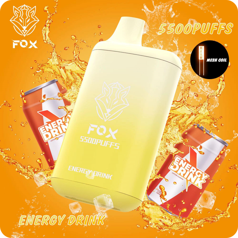 FOX Pod 15 vị 5500 hơi Disposable Vape / 15ml / 5% (50mg) / 550mAh - Type C / Mesh Coil