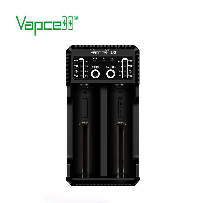 Sạc pin đôi Vapcell U2 mini thông minh