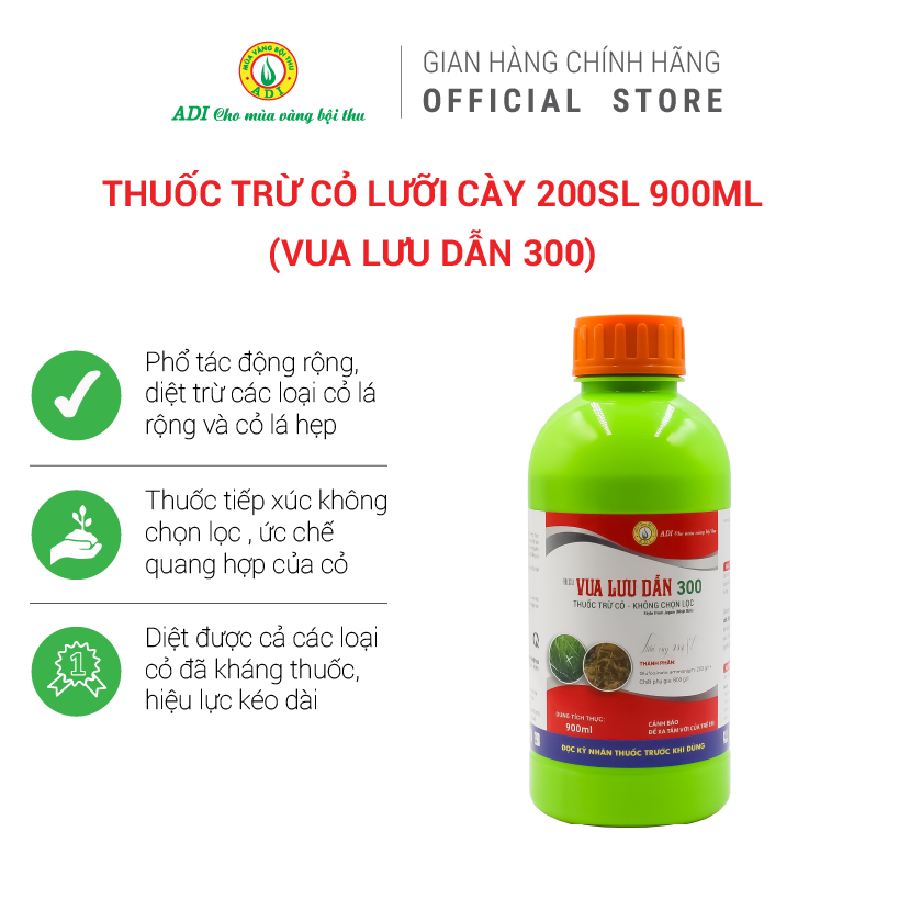 Thuốc trừ cỏ Lưỡi cày 200SL - Vua lưu dẫn 300